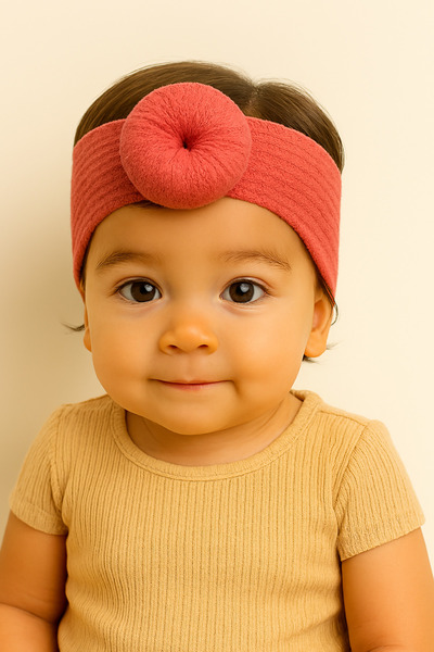 Eray Kids Girl's Daily Bandana Set with Bun (Age 2-5)