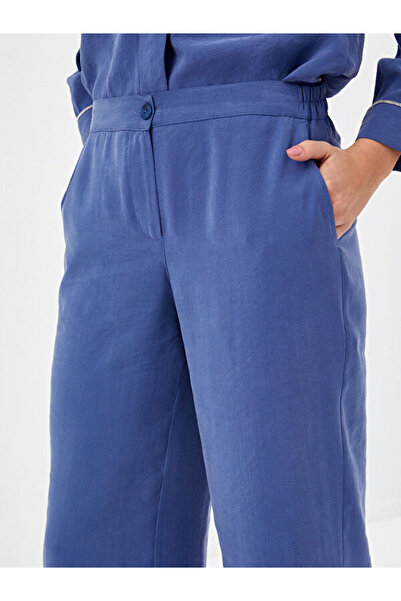 Faik Sönmez Yanları Yırtmaçlı Modallı Comfort Fit Capri 68213