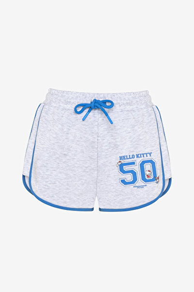 Penti Gri Melanj Biye Detay Sanrio Baskı Mini Spor Şort