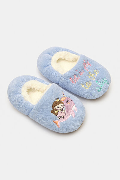 Penti Sky Light Blue Booties Socks for Girls