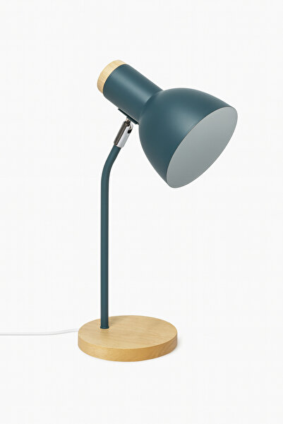 Vivido Home Ahşap Nordic Derin Yeşil Masa Lambası