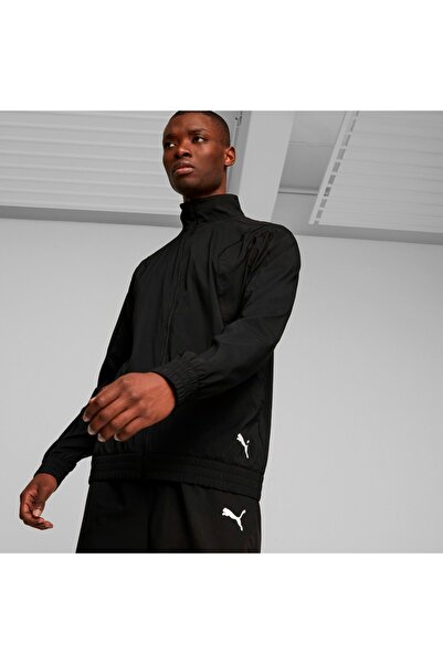 Puma Ανδρικό μαύρο μπουφάν Fit Full Zip Woven