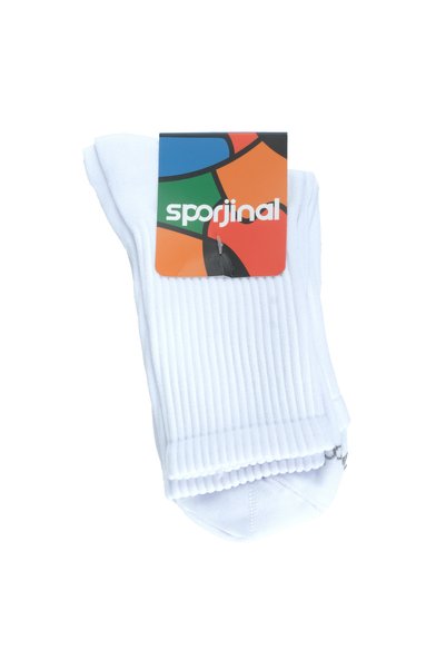 Canerkekspor Șosete albe Sportjinal din 3 piese (WSS-P316)