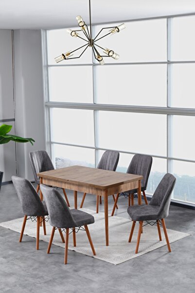 Hardalım Consept Manolya Atlantik Çam 80x130 Açılabilir Yemek Masası, Yemek M...