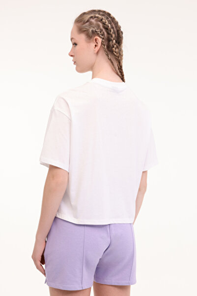 lumberjack WL YASHI 11F213 5FX Λευκό γυναικείο κοντομάνικο μπλουζάκι