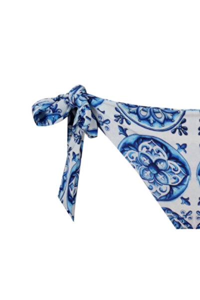 Nur Karaata Marigold Bleu Blanc Low Waist Bikini