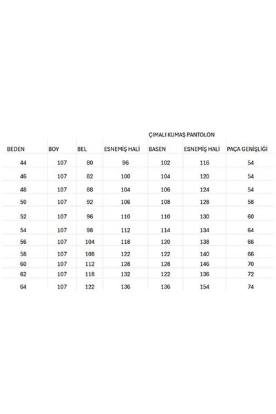 Sevda Kılınç Large Size Striped Crepe Fabric Trousers