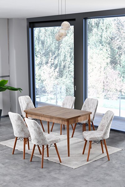 Hardalım Consept Manolya Atlantik Çam 80x130 Açılabilir Yemek Masası, Yemek M...