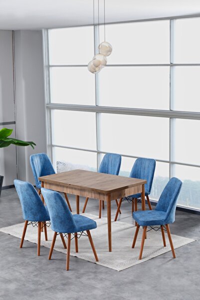 Hardalım Consept Manolya Atlantik Çam 80x130 Açılabilir Yemek Masası, Yemek M...