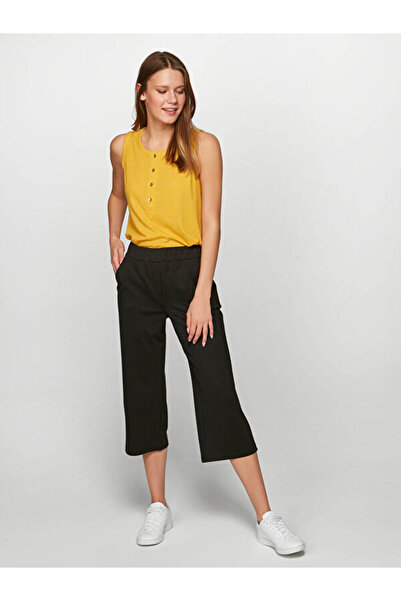 Faik Sönmez Straight Fit Örme Capri B00057