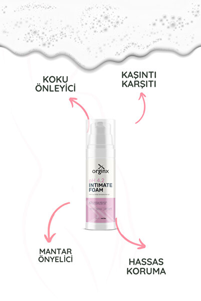 Orginx Çay Ağacı Formüllü Sıkılaştırıcı İntim Köpük – Genital Bölge Koku, Mantar ve Akıntı Karşıtı 150 ml