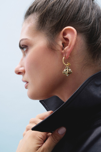 Mon Reve Satya Inci Charm Iğneli Küpe