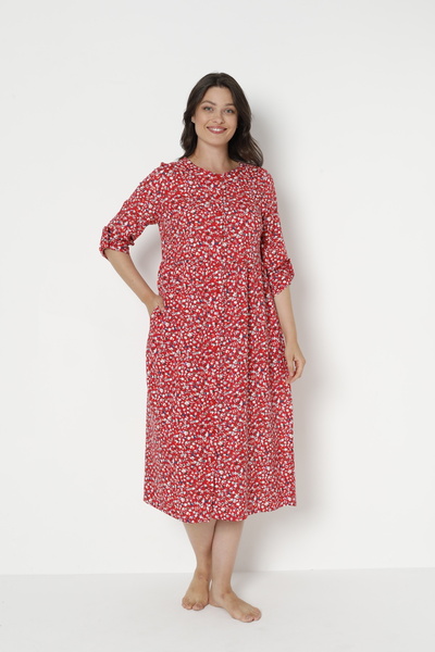 Juliet Deluxe Women's Woven Viscose Fabric Patterned Dress 35096