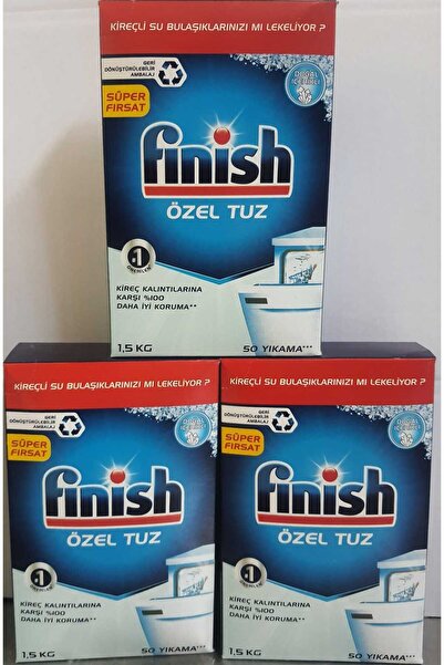 Finish Bulaşık Makinesi Tuzu 1,5 kg X 3 Adet