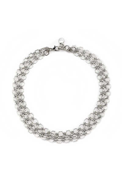 Mon Reve Occupied Gümüş Kaplama Zincir Kolye