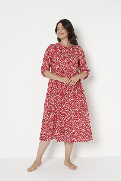 Juliet Deluxe Women's Woven Viscose Fabric Patterned Dress 35096