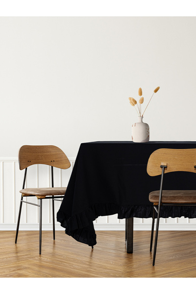 fersuay مفرش طاولة مربع من الكتان والقطن من بولدان