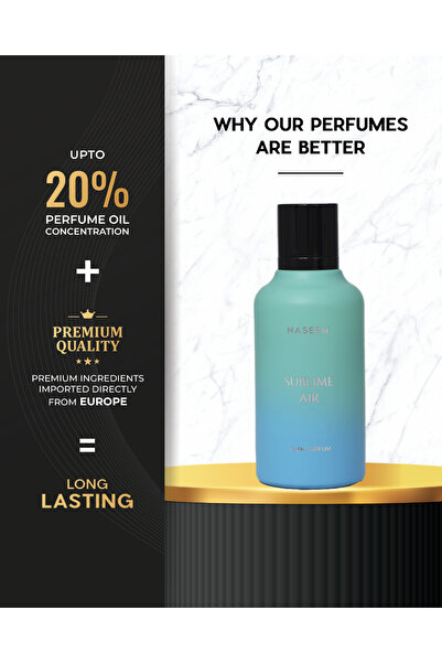 Naseem Sublime Air - Eau De Parfum for Men and Women 100ml