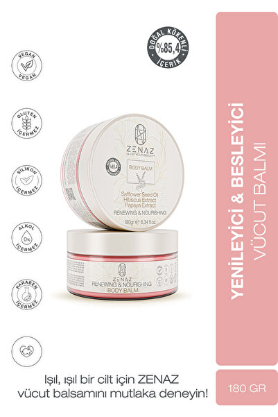 Zenaz Cosmetics Body Balm Yenileyici & Besleyici Işıltılı Vücut Balsamı