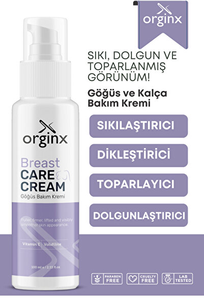 Volufiline İçeren Göğüs & Kalça Dolgunlaştırıcı, Dikleştirici, Sıkılaştırıcı Bakım Kremi 100 ml
