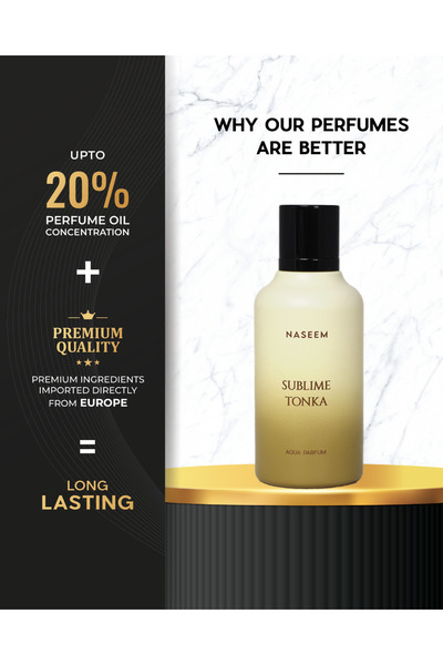 Naseem Sublime Tonka - Eau De Parfum for Men and Women 100ml