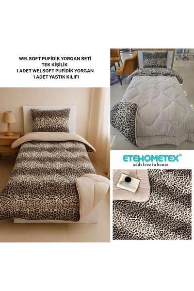 ETE HOMETEX TEK KİŞİLİK LÜX WELSOFT YORGAN SETİ