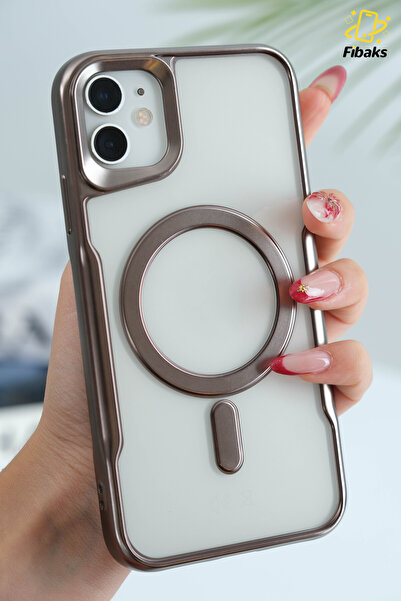 Fibaks İphone 11 Uyumlu Kılıf Prizma Kamera Çıkıntılı Magsafe Şarj Destekli M...