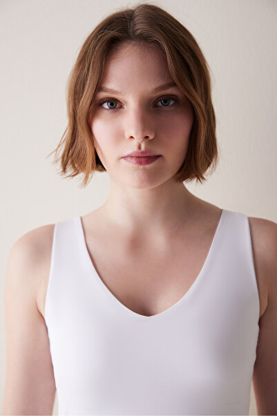 Penti V Neck Beyaz Üst