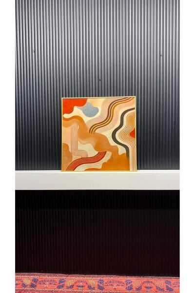 Tablomtr Digital Printed Metal Framed Glass Single Decorative Table - Terrane