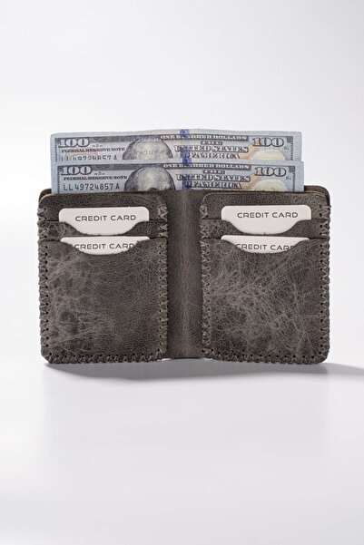 Getto Deri Quebec El Yapımı Hakiki Deri Kişiye Özel İsim Baskılı Cüzdan