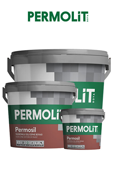 Permolit Permosil Silikonlu Dış Cephe Boyası, Uzun Ömürlü Koruma, | 3,5Kg - 10Kg - 20Kg