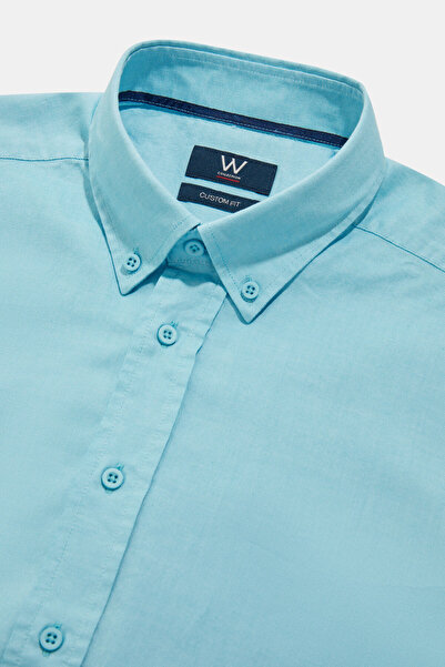 W Collection TURKUAZ UZUN KOLLU GÖMLEK