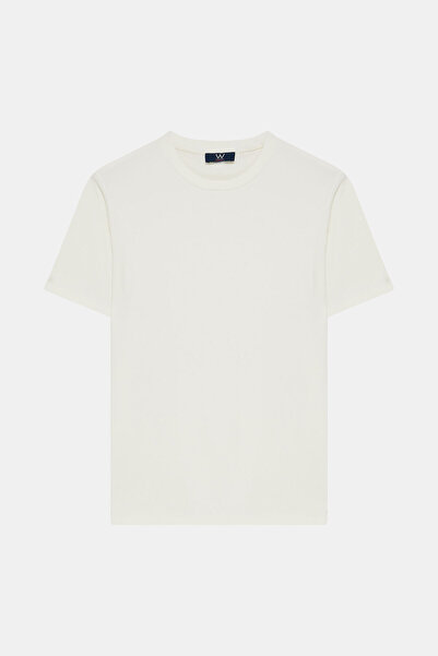 W Collection White cyclist collar t-shirt