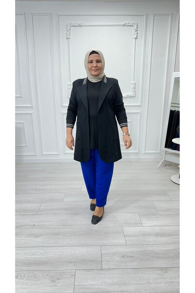 Sevda Kılınç BÜYÜK BEDEN KREP KUMAŞ ŞALVAR PANTOLON