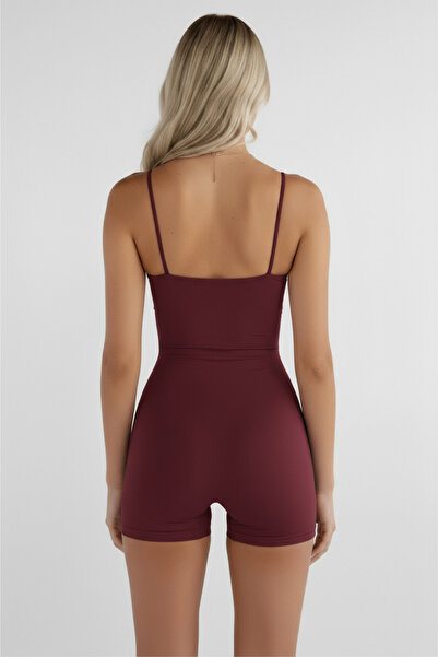 Thestiluxe Straptoparlayıcı Sports Shorts Jumpsuit