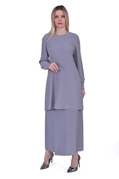 Invee Groove Knitwear Tunic Gray
