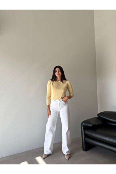 Bade Butik أبيض مستقيم أليكس جان