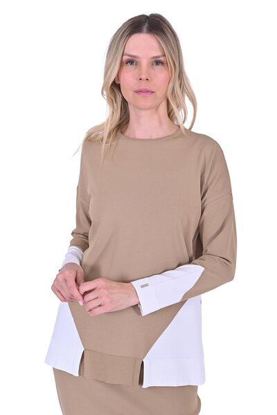 Invee Геометрична плетена туника CAMEL