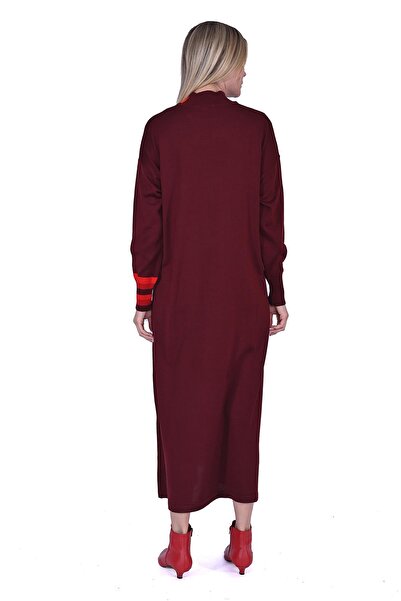 Invee Yün Hakim Elbise BORDO