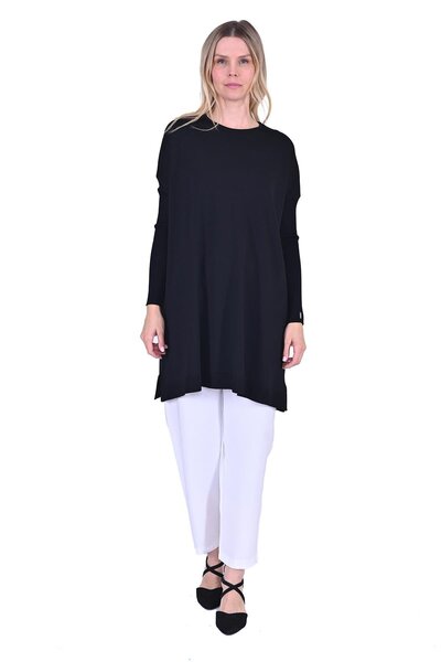 Invee Plain Tunic Black