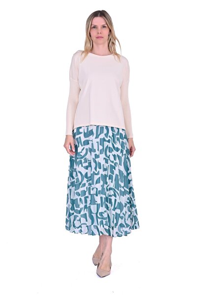 Invee Sıkma Kol Triko Tunik VANİLYA