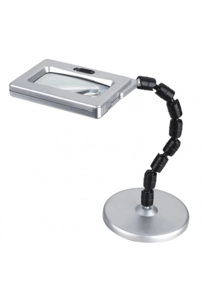 Lisinya Tabletop Acrobat 2.5X100X50.80X20 Illuminated Magnifying Glass with L...