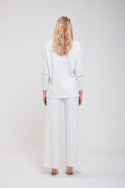 Invee Прямі трикотажні штани EKRU