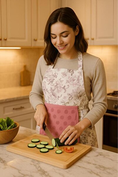 MODALİN Towel Kitchen Apron Practical Use Apron