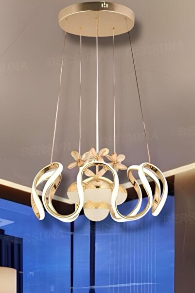 Maya Gold 3 Renk Modern Sarkıt Led Avize