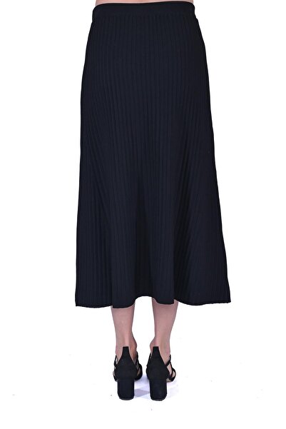Invee Groove Knitwear Skirt Black