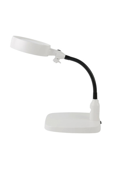 Lisinya Desktop 10X Led Lighted Magnifying Glass Reading Crafts Repair Magnif...