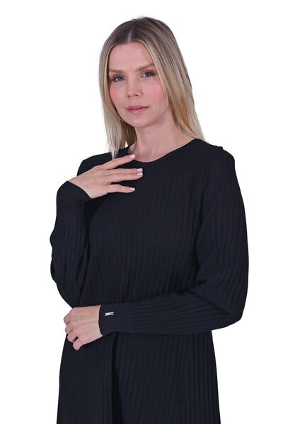 Invee Groove Knitwear Tunic Black