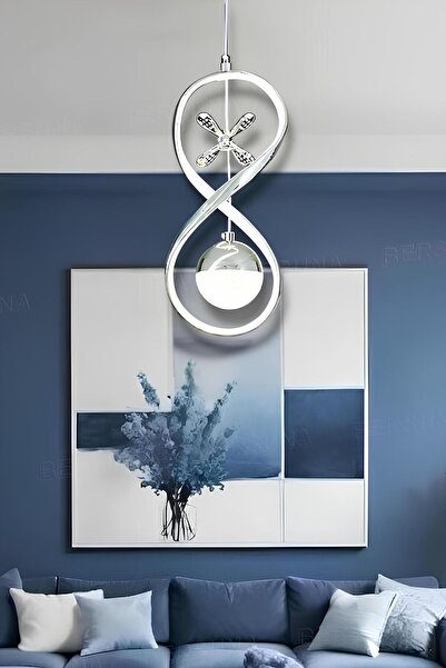Sand Chrome 3 Renk Modern Sarkıt Led Avize