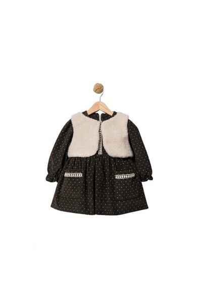 Cumino 2'li Kız Takım Elbise Bolerolu 2-3-4-5 Yaş